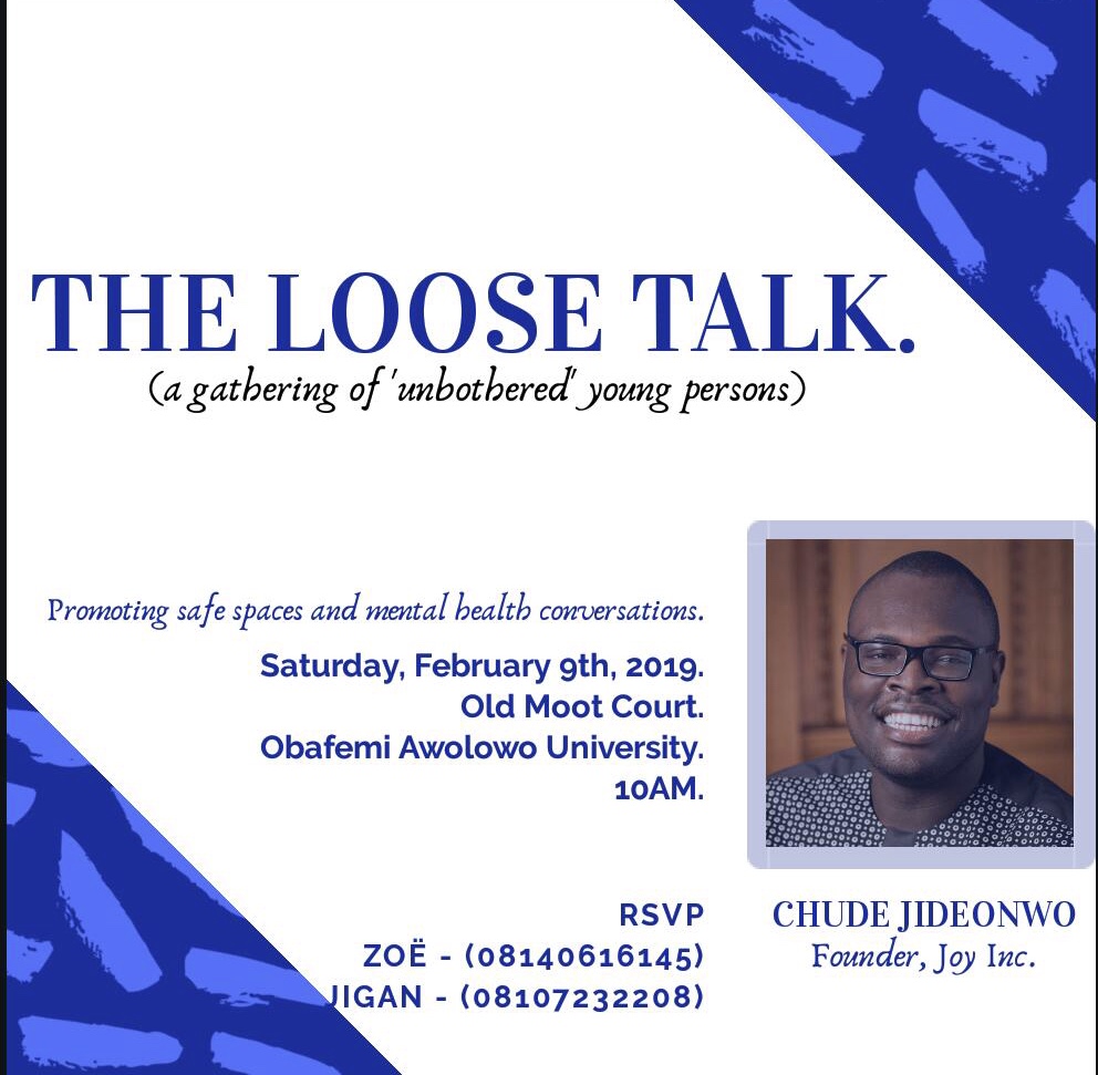 Chude Jideonwo to speak at The Loose Talk