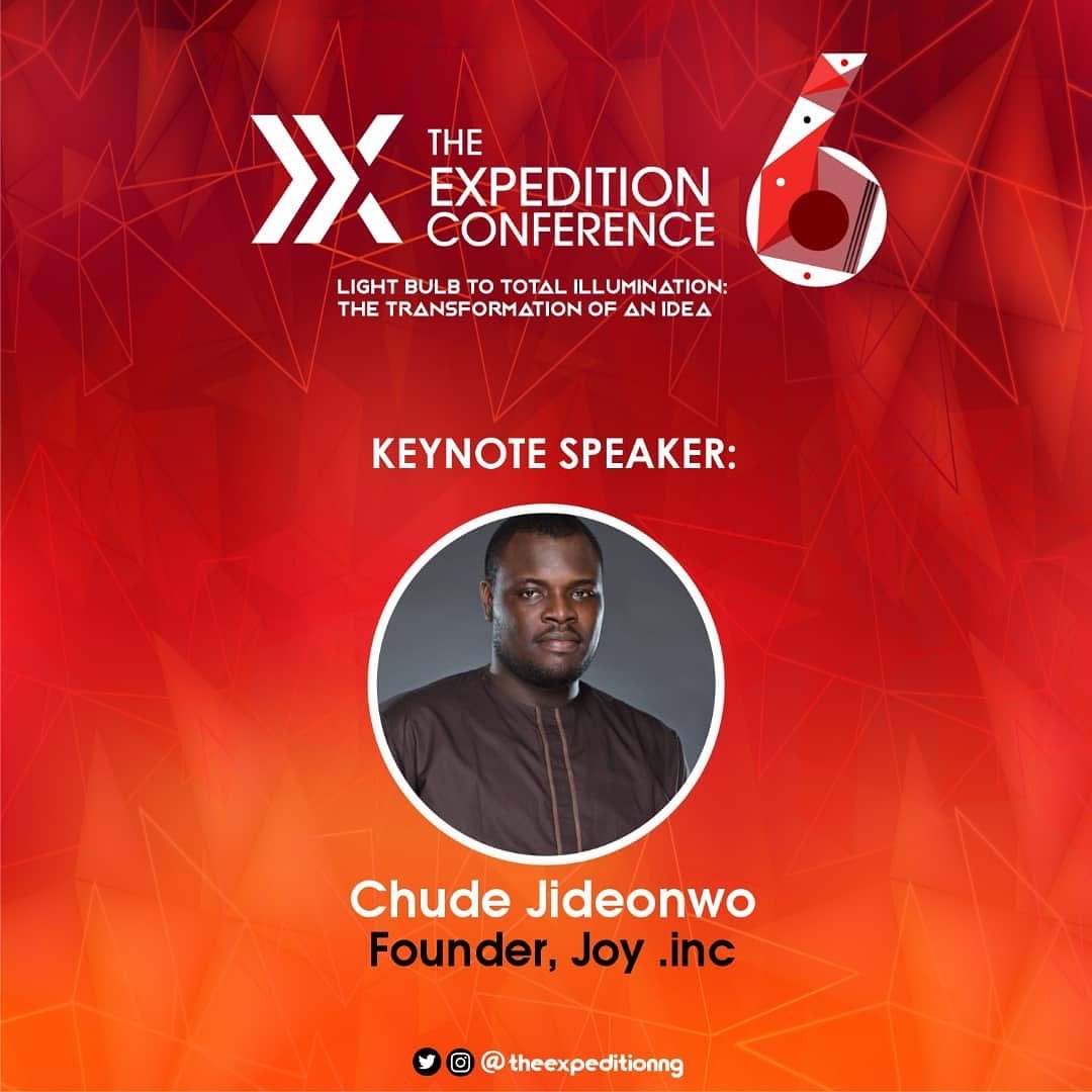 Chude Jideonwo speaks on the transformation of ideas at The Expedition Conference in University of Lagos