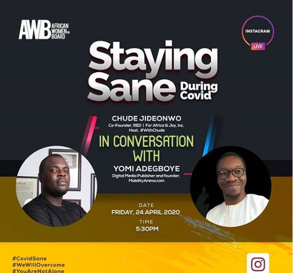 African Women On Board hosts Chude Jideonwo on Instagram Live