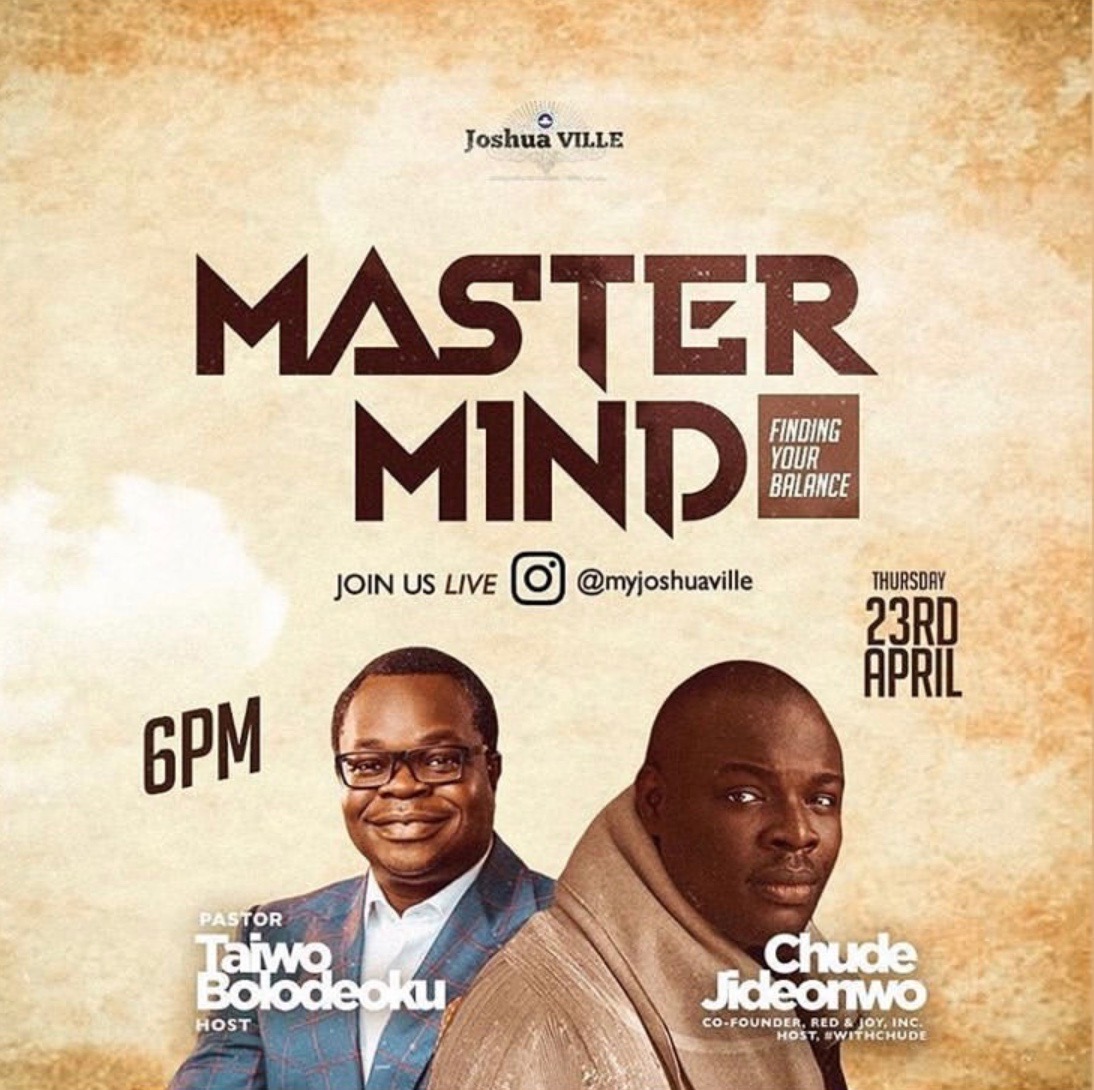 Joshua Ville hosts Chude Jideowno to discuss finding balance