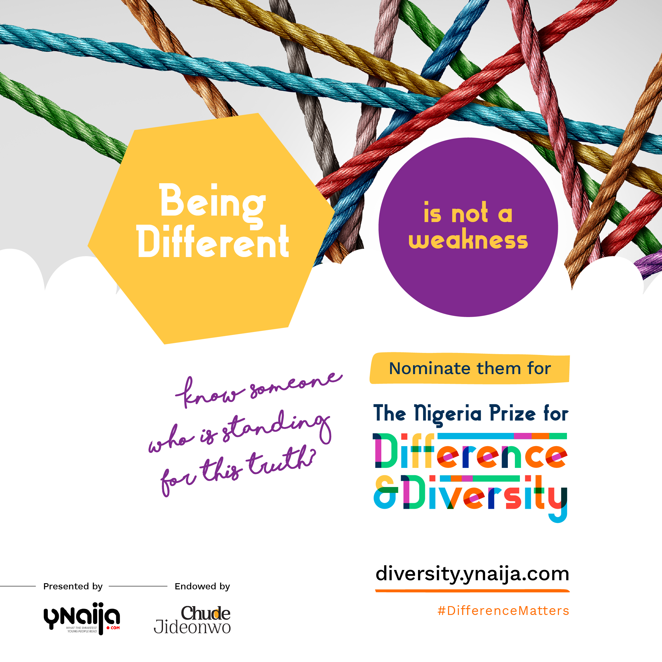 Chude Jideonwo is endowing a N1 million prize for difference and diversity in Nigeria