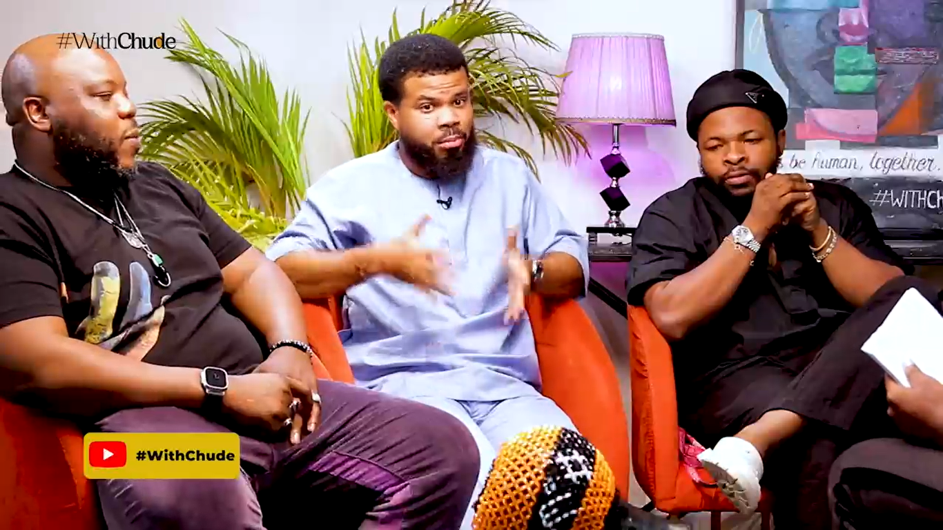 Asa Asika, Bizzle Osikoya, and Tobi Mohammed sit #WithChude for World Music Day. 