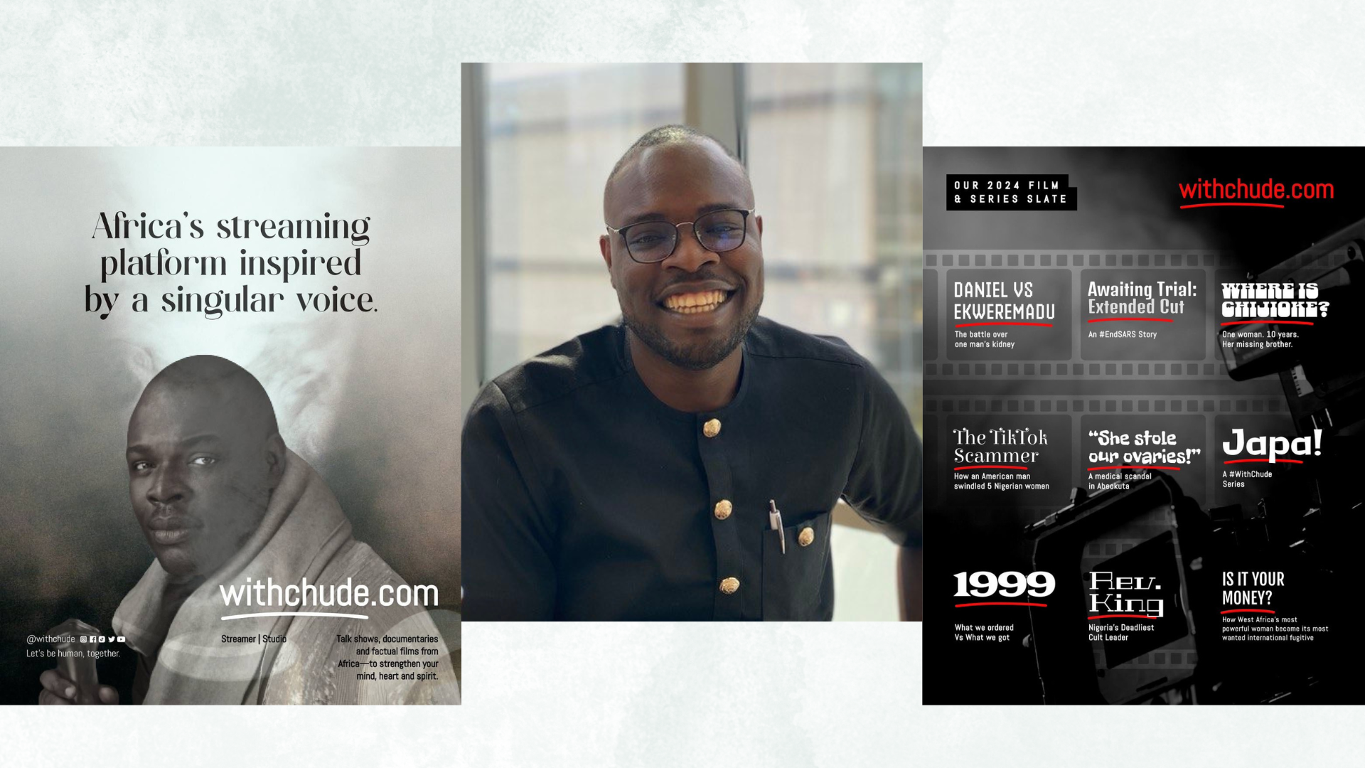 withChude.com streaming platform has launched officially, Daniel vs. Ekweremadu docu-series premieres exclusively on August 9
