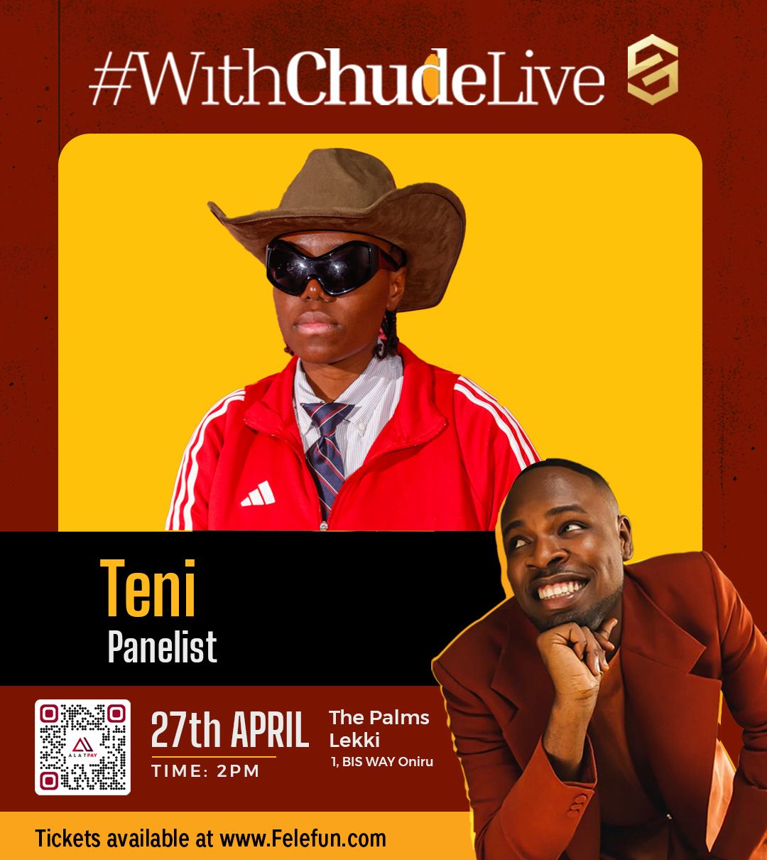 Teni joins Veekee James, Moses Bliss, Kiekie, Taaooma and others for #WithChude Live!—Africa’s First-Ever Talk Concert