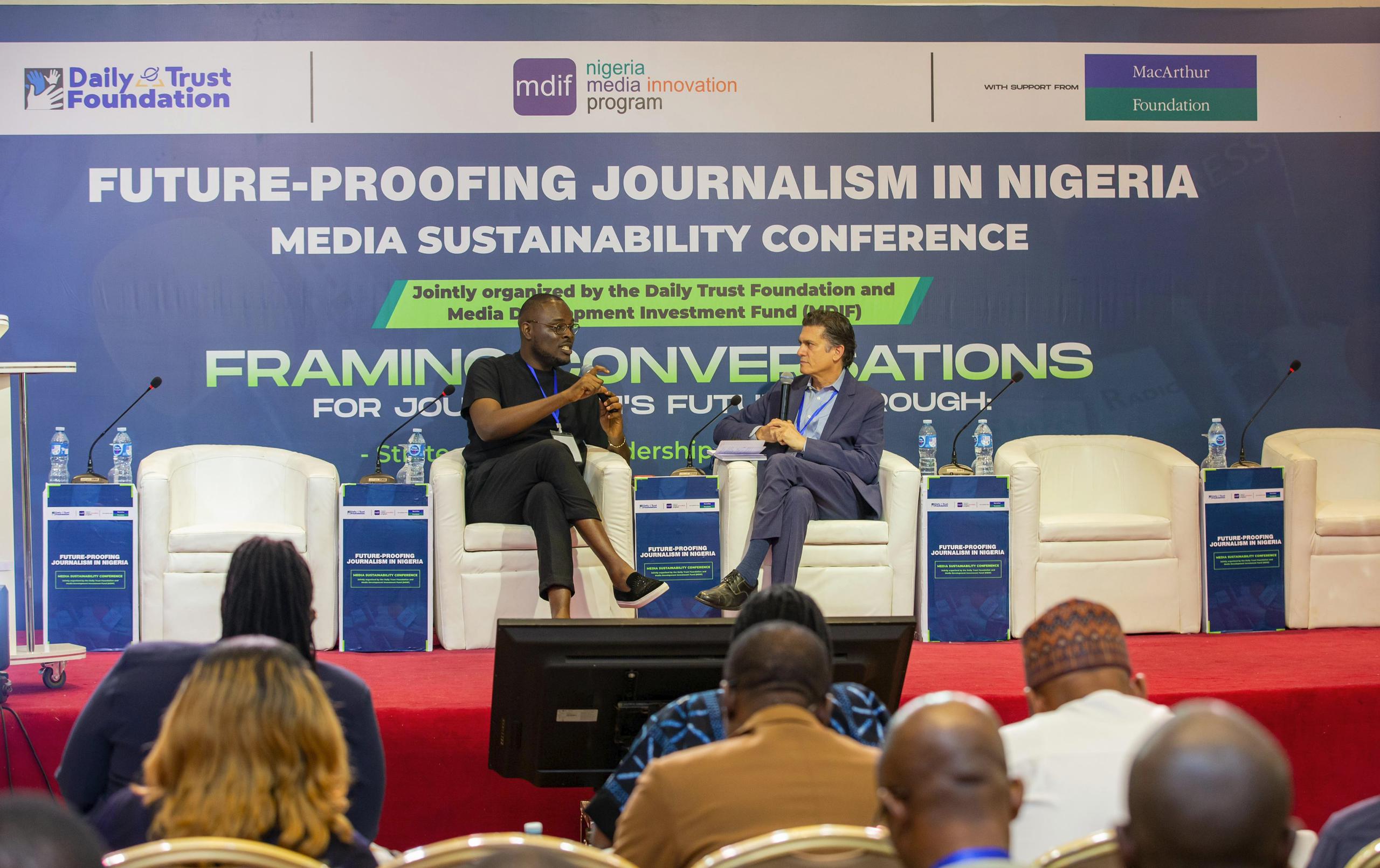 Chude Jideonwo Hosts Fireside Chat With MDIF President, Harlan Mandel At NAMIP  Media Sustainability Conference