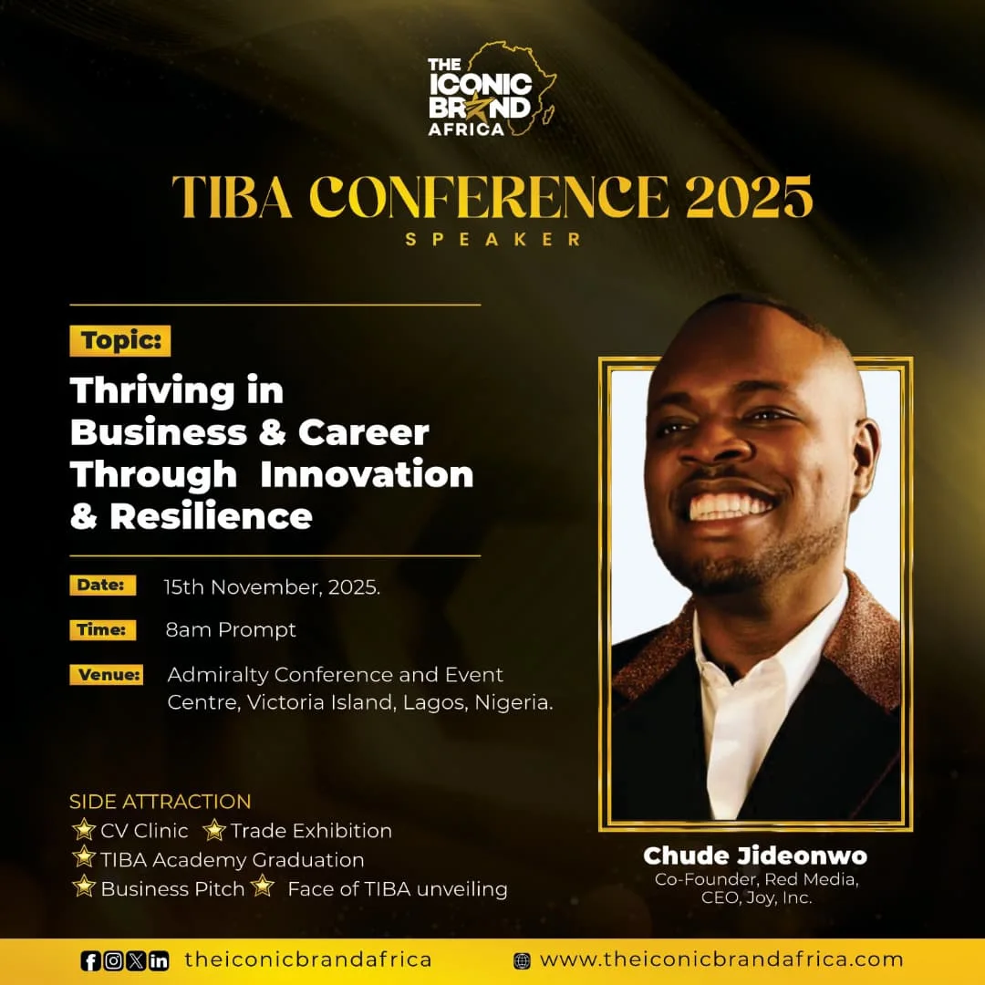 Chude Jideonwo to Speak at The Iconic Brand Africa’s 7th Annual Awards & Conference