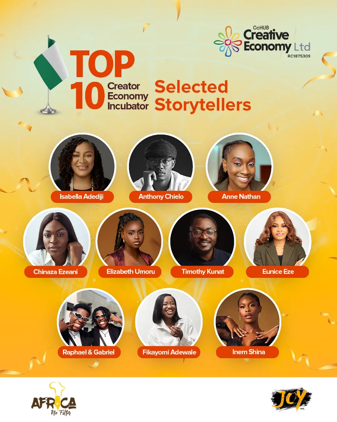 Top 10 Finalists Emerge in the Creator Economy Incubator 2-Nigeria