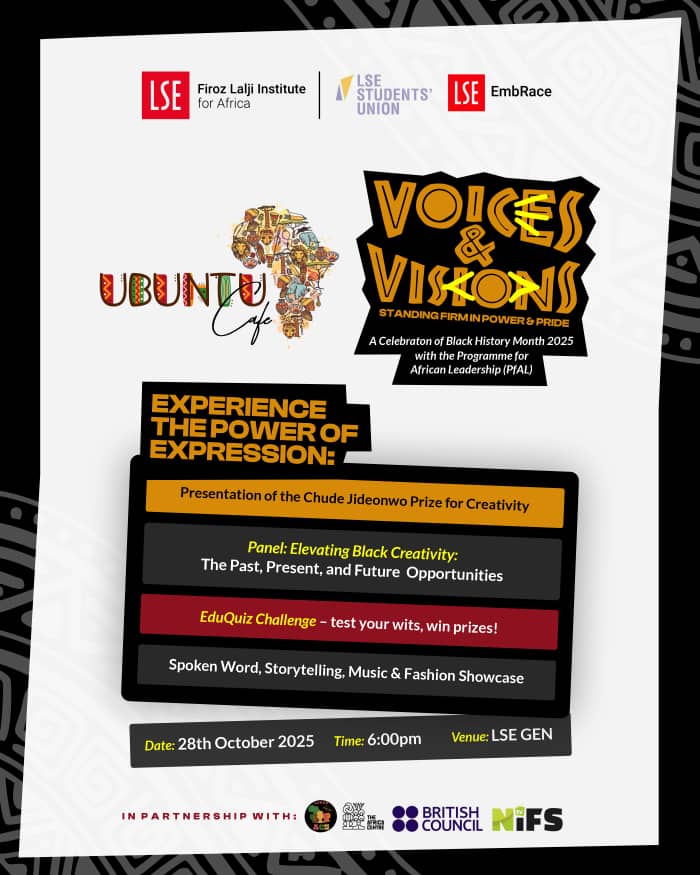 Celebrating African Stories at LSE: The Chude Jideonwo Prize for Creativity 2025