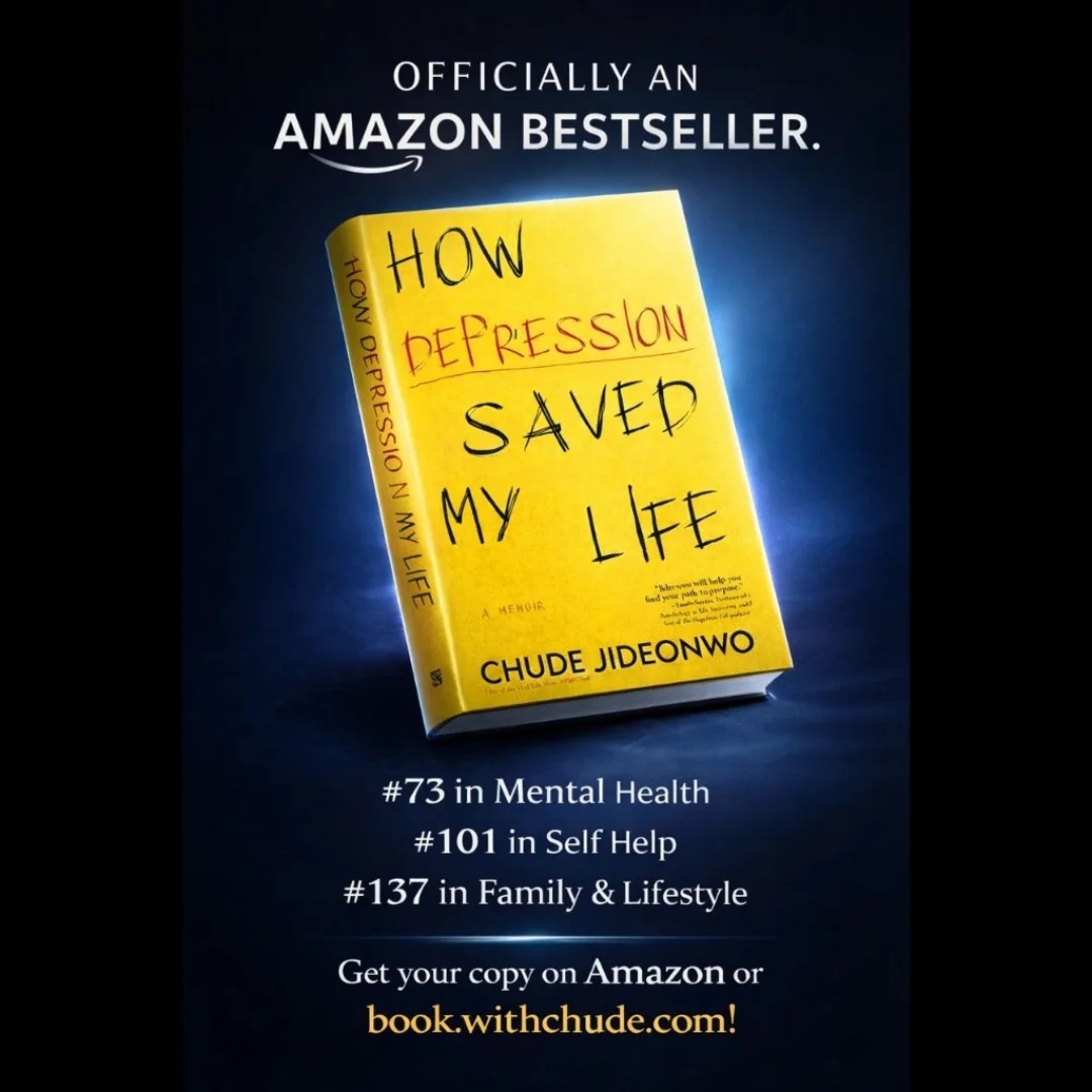 ‘How Depression Saved My Life’ by Chude Jideonwo breaks into Amazon Top 100 Bestseller charts