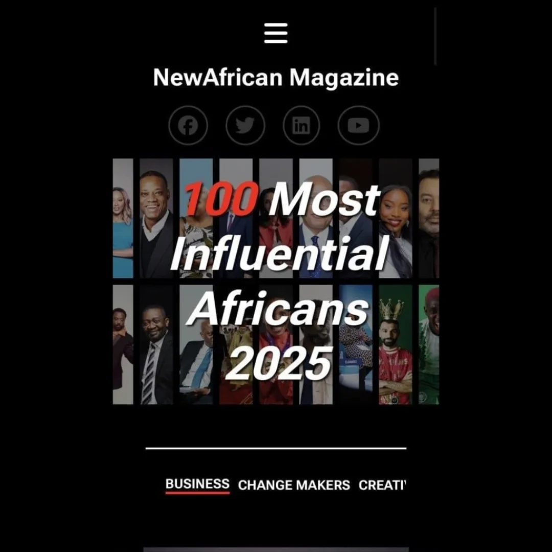 New African magazine list Chude Jideonwo as one of the most influential Africans of 2025