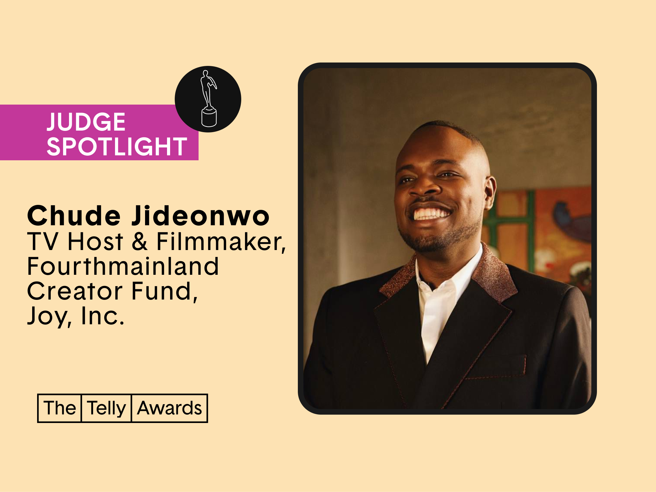 Chude Jideonwo Joins Telly Awards on Storytelling as a Tool for Empathy and Change