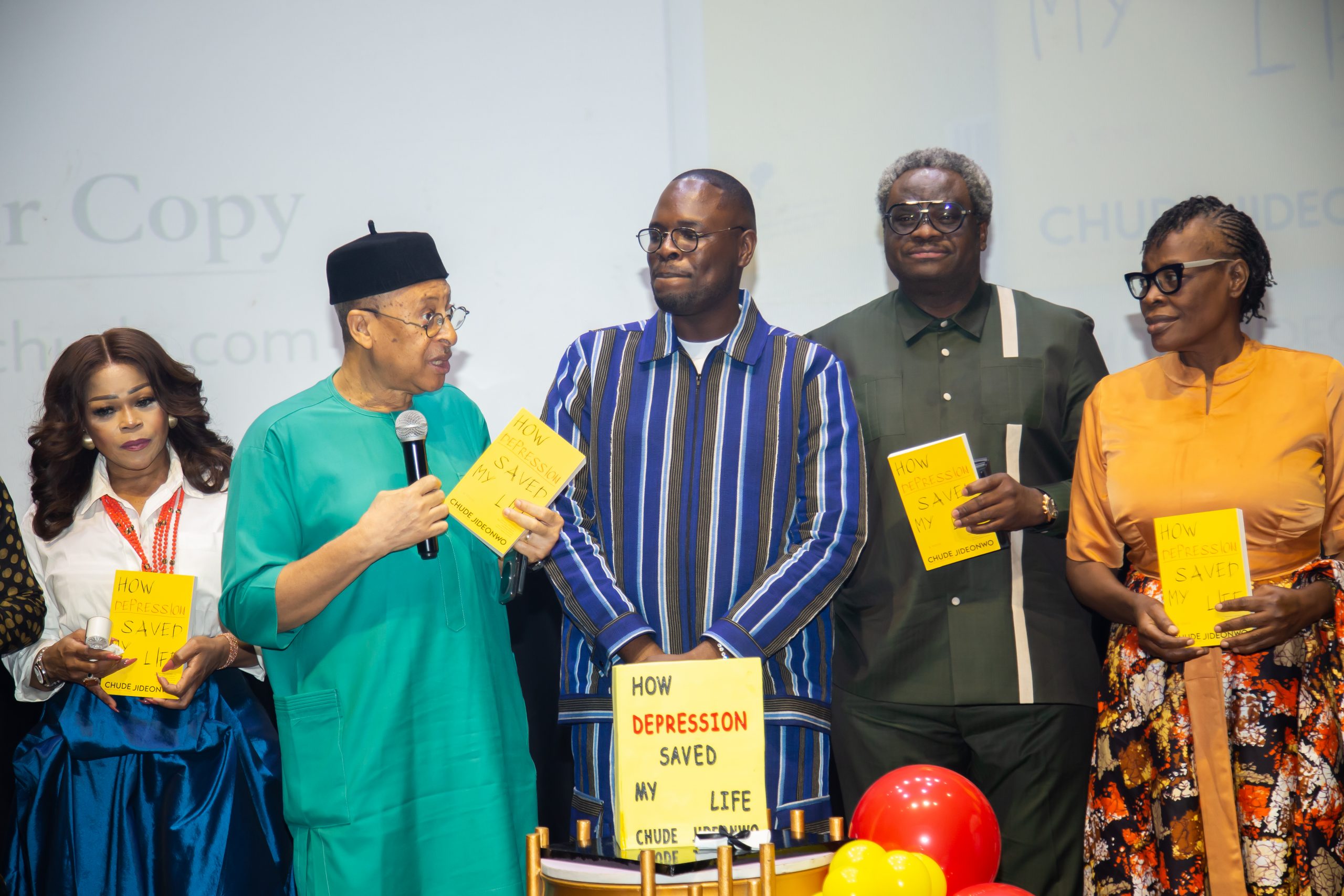 PHOTOS: Funke Akindele, Shaffy Bello, Pat Utomi, Nkiru Anumudu, Jimi Agbaje  others join Chude Jideonwo at ‘How Depression Saved My Life’ book launch, kicking off 8-city global tour