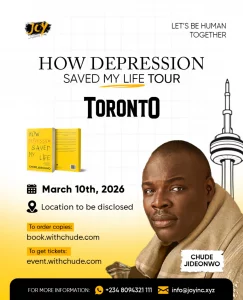 Toronto Were Bringing The Movement To You.The How Depression Saved My Life Tour Is Landing On 243x300