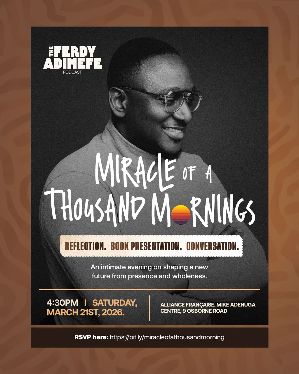 Chude Jideonwo to Lead Book Review and Fireside Conversation at Miracle of a Thousand Mornings Launch