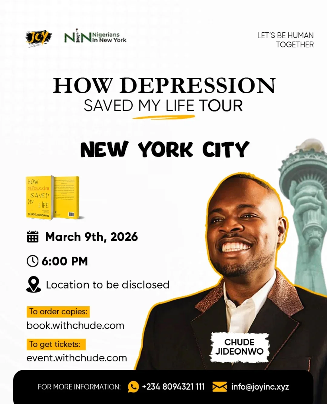 Nigerians in New York Host Chude Jideonwo for Powerful Conversation Around His Amazon Bestselling Memoir ‘How Depression Saved My Life’