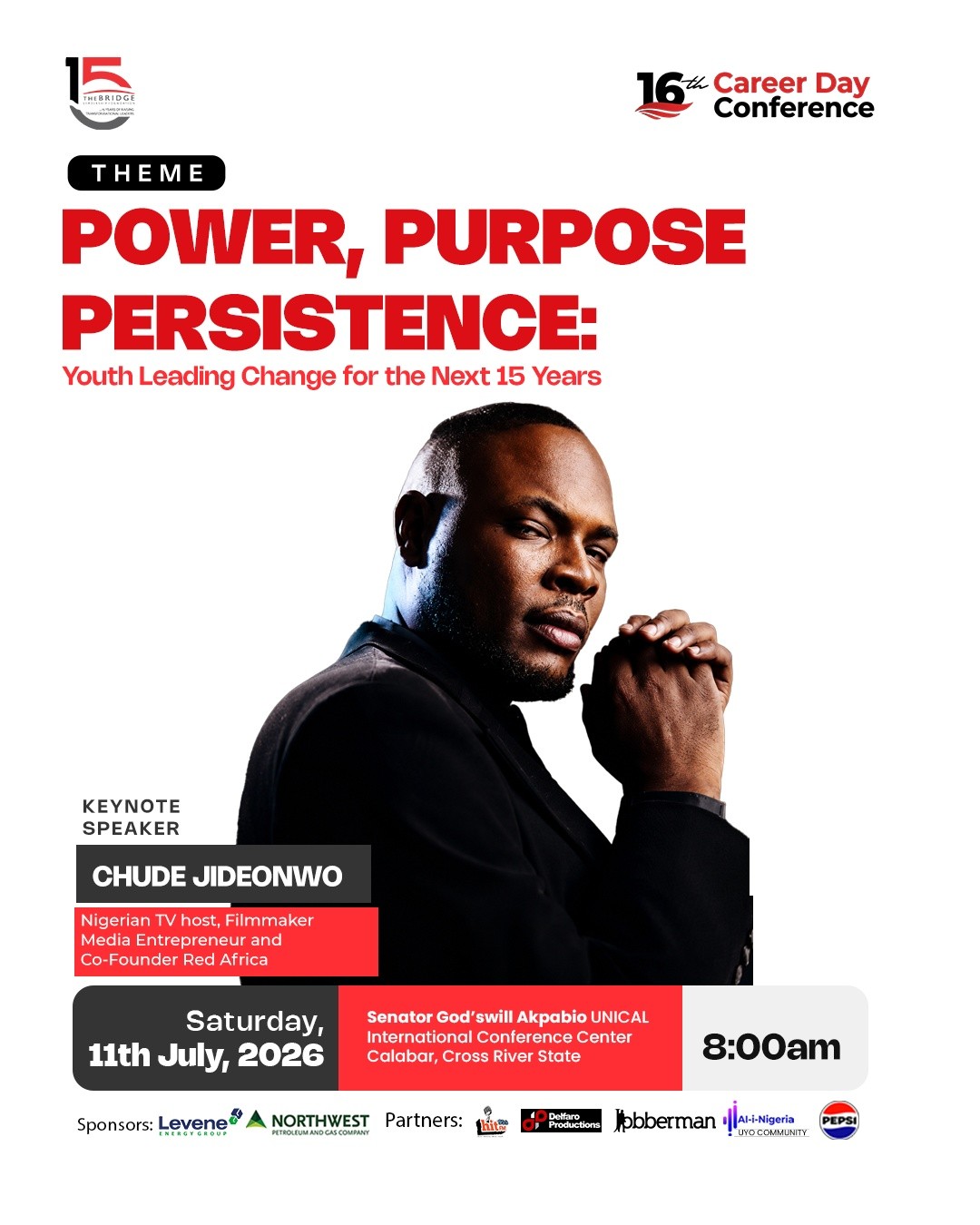 Chude Jideonwo to Deliver Keynote Address at The Bridge Leadership Foundation’s 15th Anniversary Career Day Conference