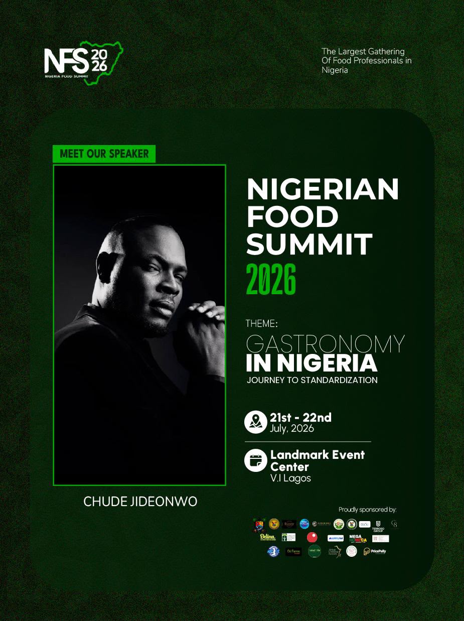 Chude Jideonwo to Deliver Keynote Address at Nigerian Food Summit 2026